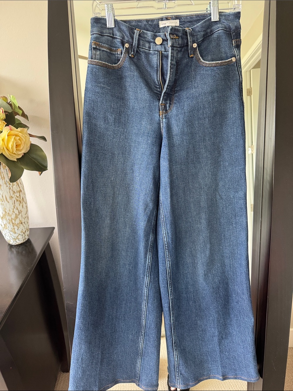 Good American Good Skate Jeans Size 2/26 Hemmed to 28” - Picture 2 of 4